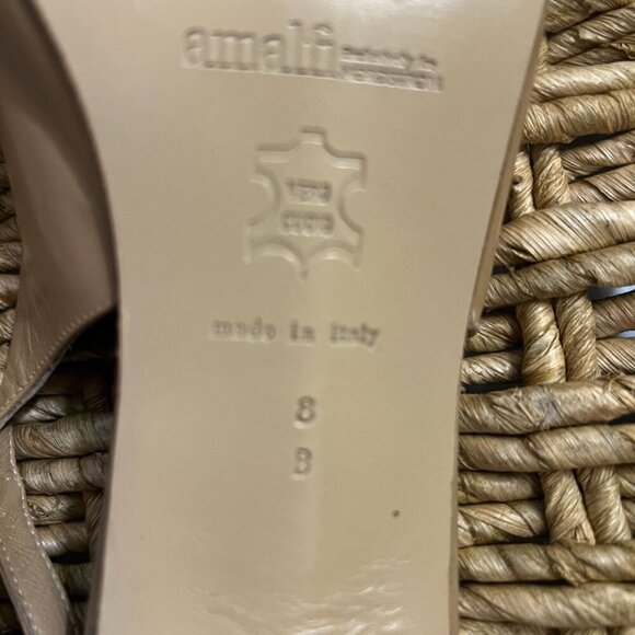 AMALFI Exclusively for Nordstrom, Beige 8B, square heel,slingback pump shoe - Picture 10 of 15